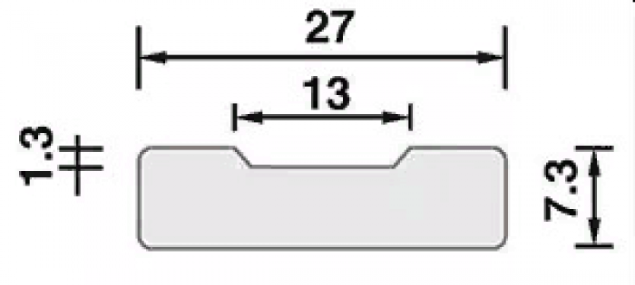 OK Backing Rectangular 13